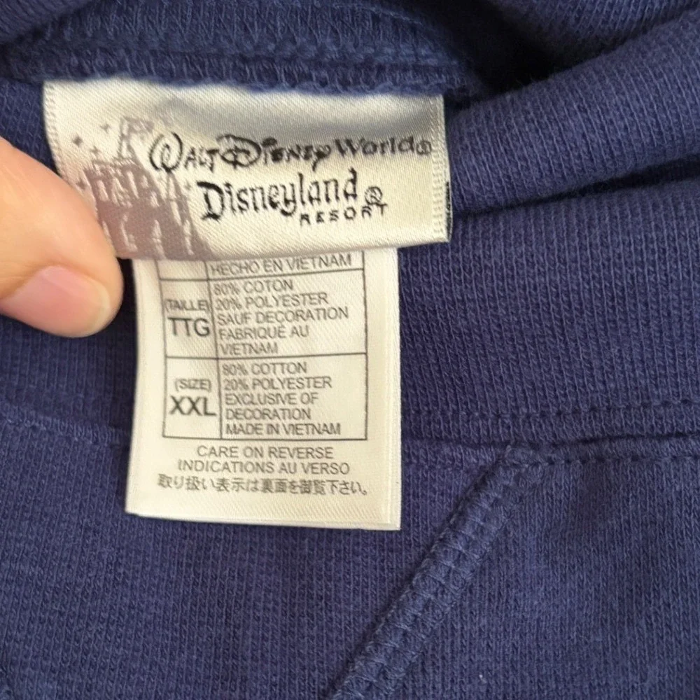 Walt Disney World Disneyland Resort Blue Mickey Mouse Drawstring Bag Backpack